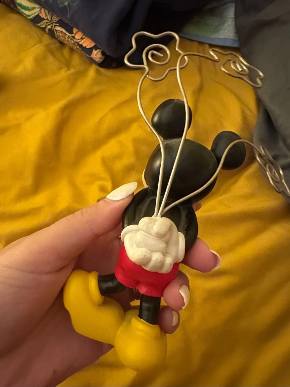 Mickey Mouse Photo Holder Picture Display Figurine Disney Enesco Photo Card